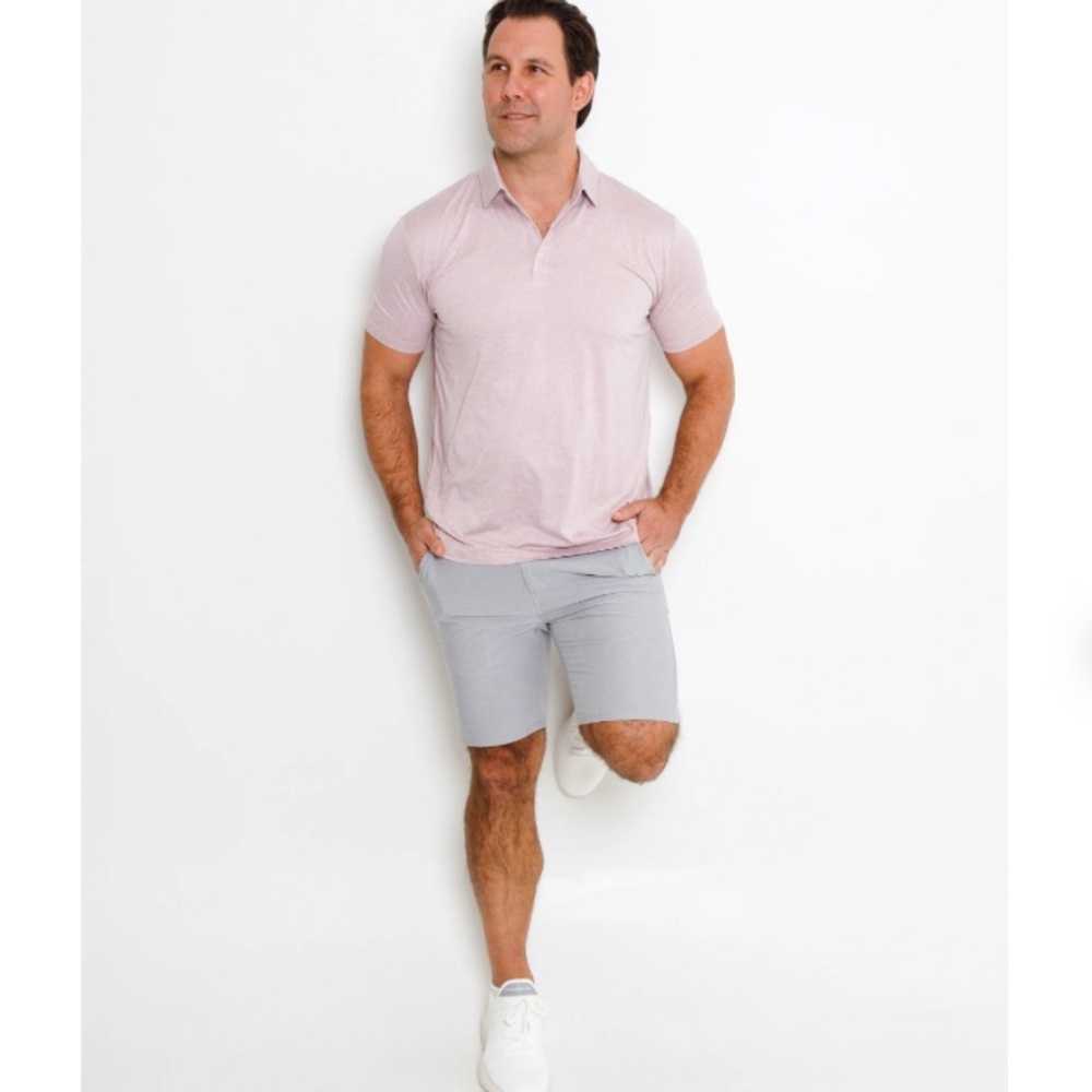 Andersonord Grey Performance Golf Shorts Khaki  34